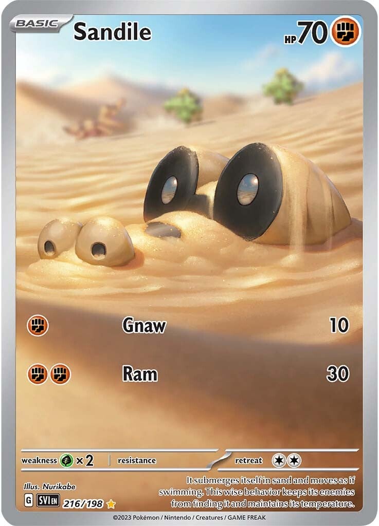Sandile (216/198) [Scarlet & Violet: Base Set] - The Mythic Store | 24h Order Processing