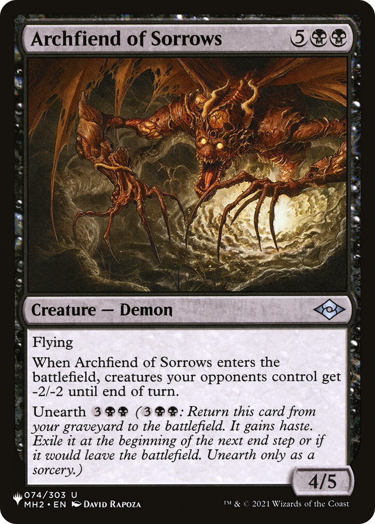 Archfiend of Sorrows [The List Reprints] - The Mythic Store | 24h Order Processing