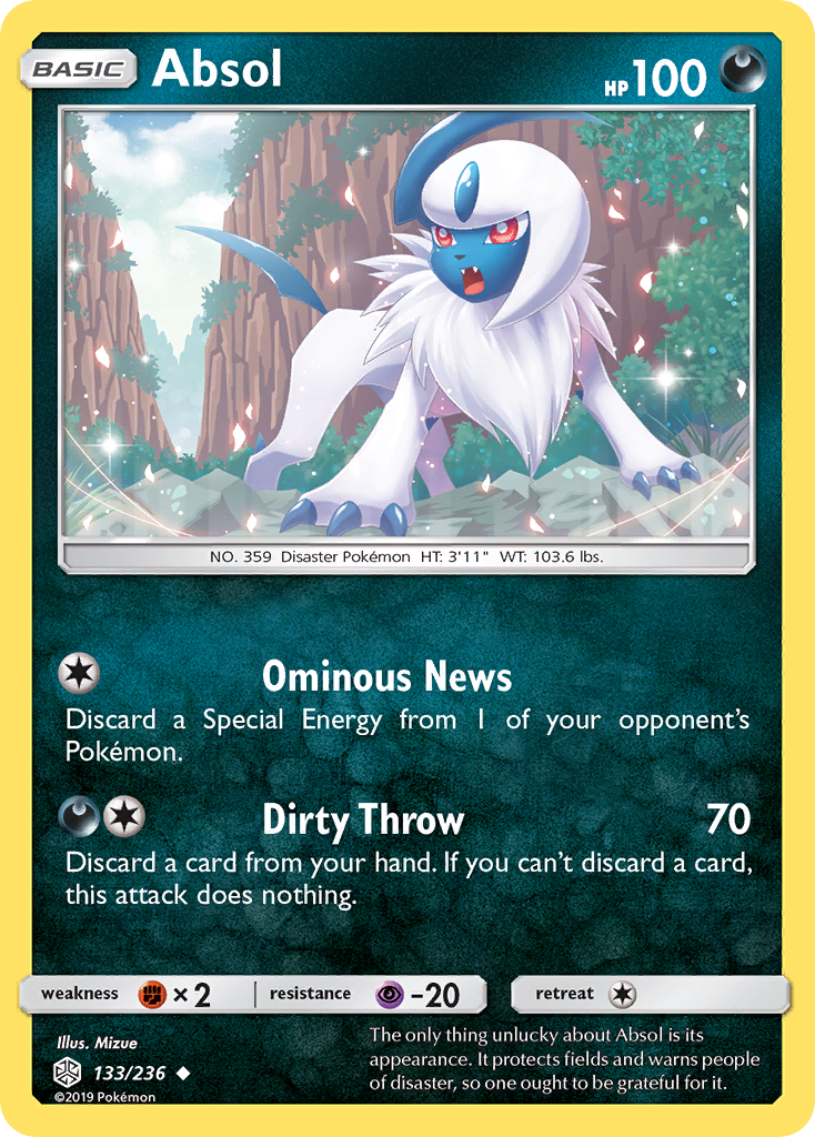 Absol (133/236) [Sun & Moon: Cosmic Eclipse] - The Mythic Store | 24h Order Processing