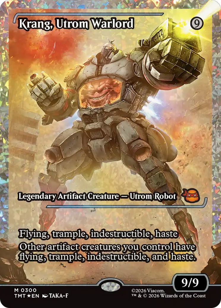Krang, Utrom Warlord (Showcase) (Fracture Foil) [Teenage Mutant Ninja Turtles] - The Mythic Store | 24h Order Processing