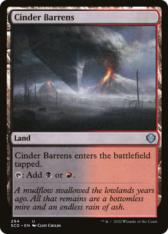 Cinder Barrens [Starter Commander Decks] - The Mythic Store | 24h Order Processing