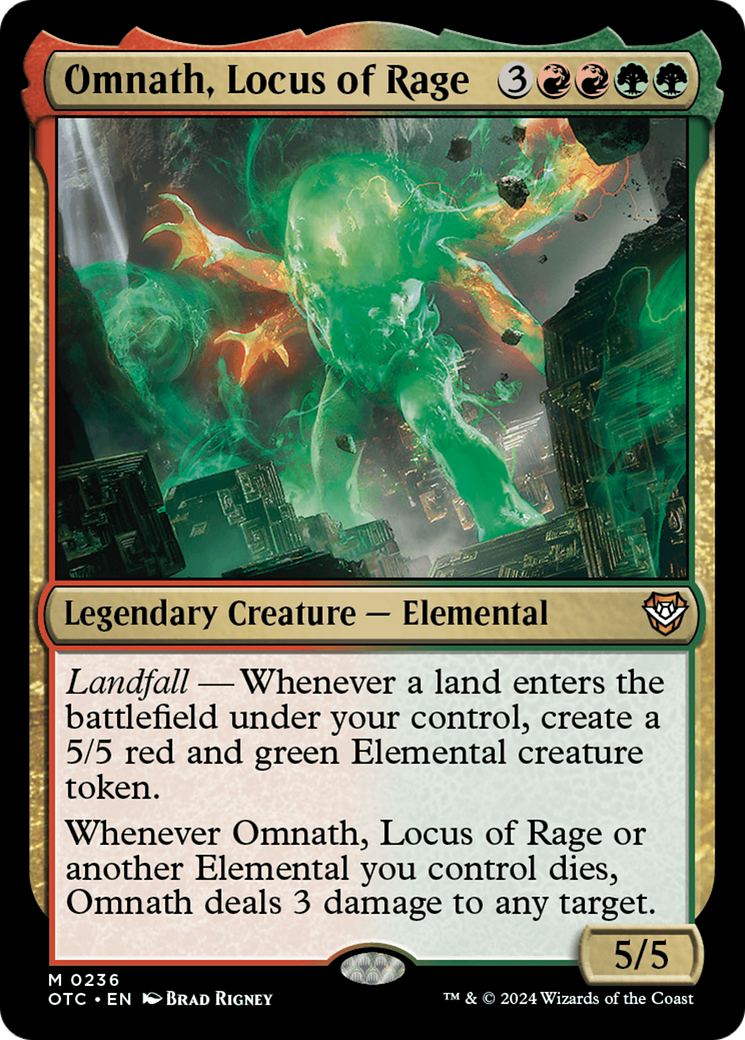 Omnath, Locus of Rage [Outlaws of Thunder Junction Commander] - The Mythic Store | 24h Order Processing