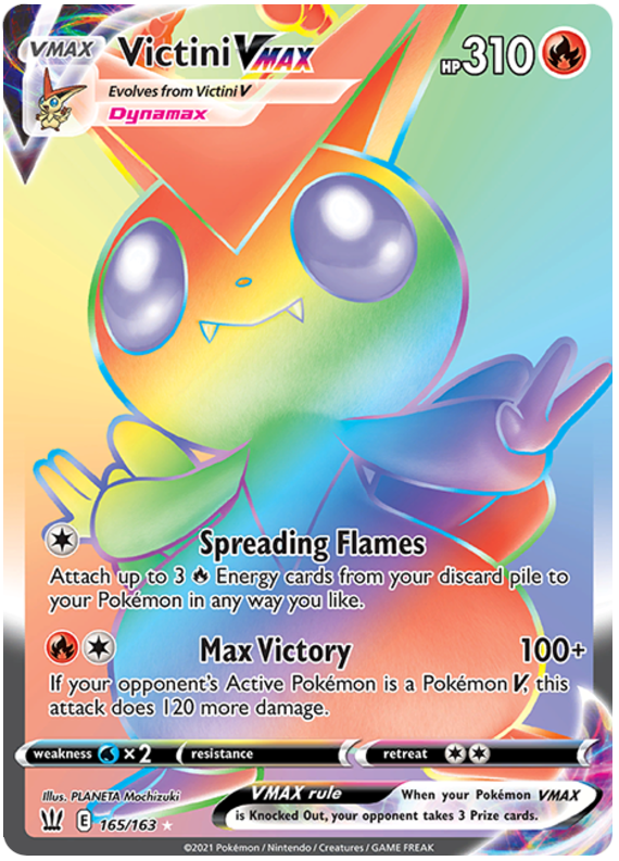 Victini VMAX (165/163) [Sword & Shield: Battle Styles] - The Mythic Store | 24h Order Processing
