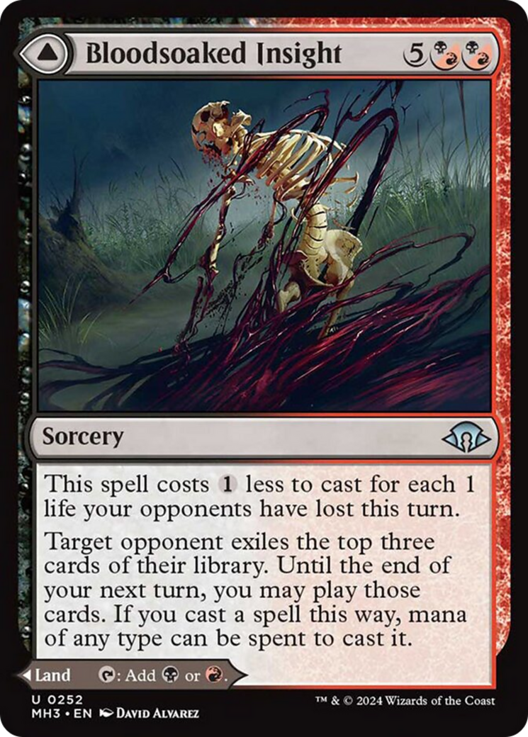 Bloodsoaked Insight // Sanguine Morass [Modern Horizons 3] - The Mythic Store | 24h Order Processing