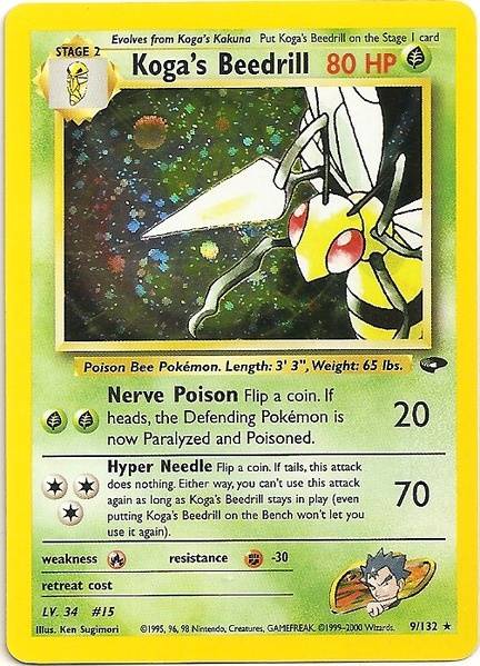 Koga's Beedrill (9/132) [Gym Challenge Unlimited] - The Mythic Store | 24h Order Processing