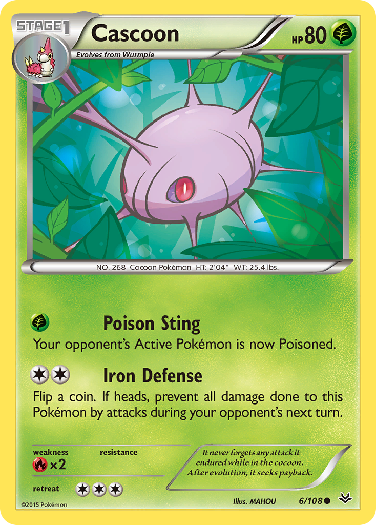 Cascoon (6/108) [XY: Roaring Skies] - The Mythic Store | 24h Order Processing