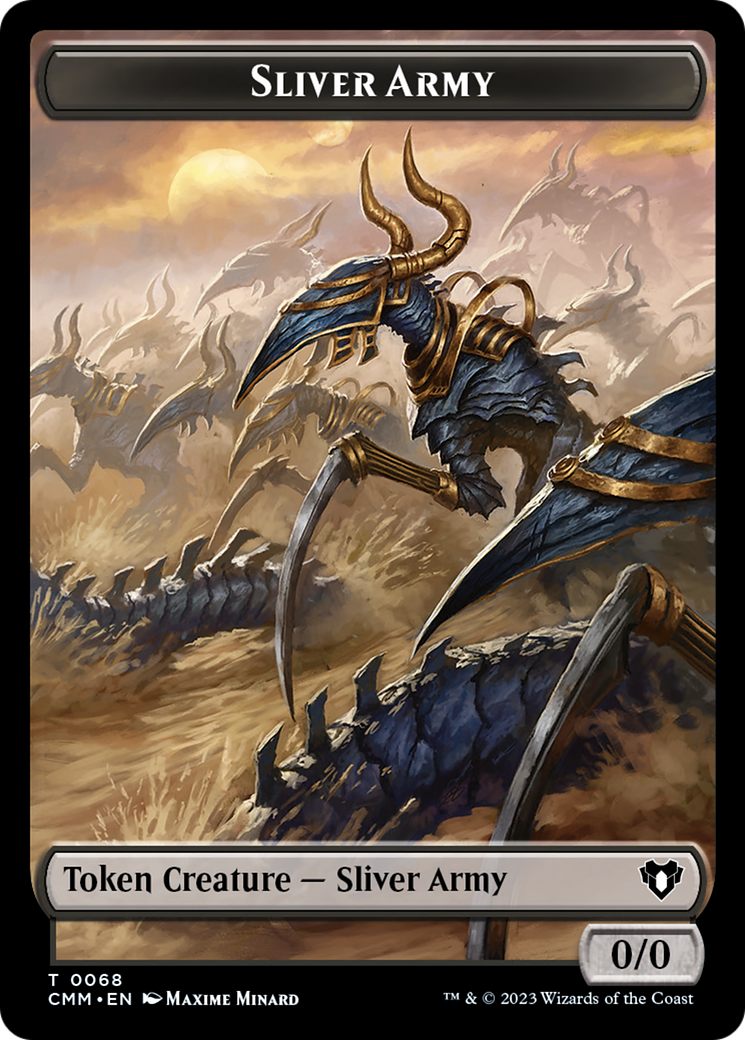 Sliver Army // Sliver Double-Sided Token [Commander Masters Tokens] - The Mythic Store | 24h Order Processing
