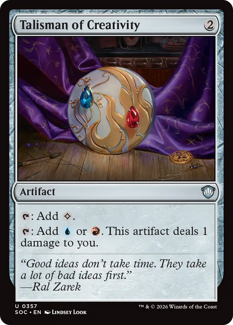 Talisman of Creativity [Secrets of Strixhaven Commander] - The Mythic Store | 24h Order Processing