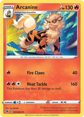 Arcanine (033/264) [Sword & Shield: Fusion Strike] - The Mythic Store | 24h Order Processing