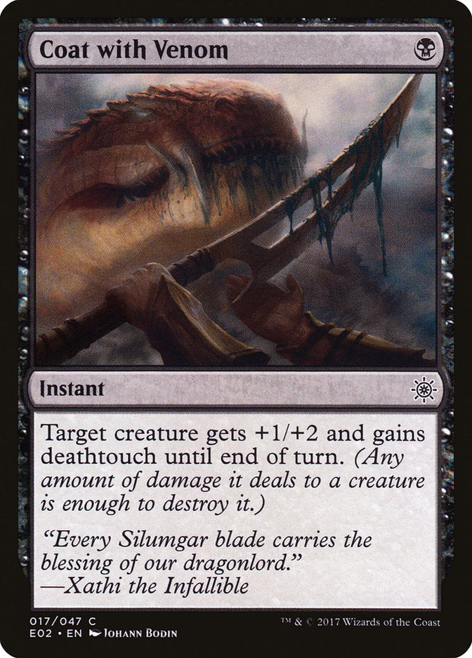 Coat with Venom [Explorers of Ixalan] - The Mythic Store | 24h Order Processing