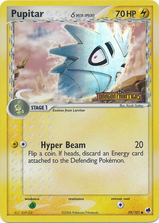 Pupitar (59/101) (Delta Species) (Stamped) [EX: Dragon Frontiers] - The Mythic Store | 24h Order Processing