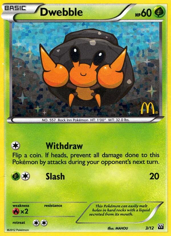 Dwebble (3/12) [McDonald's Promos: 2012 Collection] - The Mythic Store | 24h Order Processing
