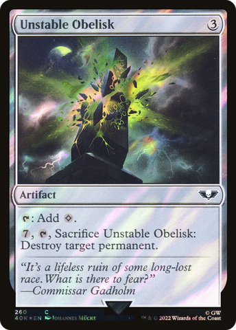 Unstable Obelisk (Surge Foil) [Warhammer 40,000] - The Mythic Store | 24h Order Processing