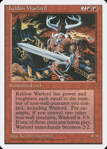 Keldon Warlord [Fourth Edition] - The Mythic Store | 24h Order Processing