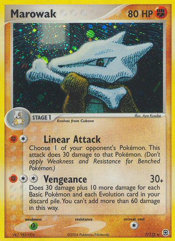Marowak (7/112) [EX: FireRed & LeafGreen] - The Mythic Store | 24h Order Processing