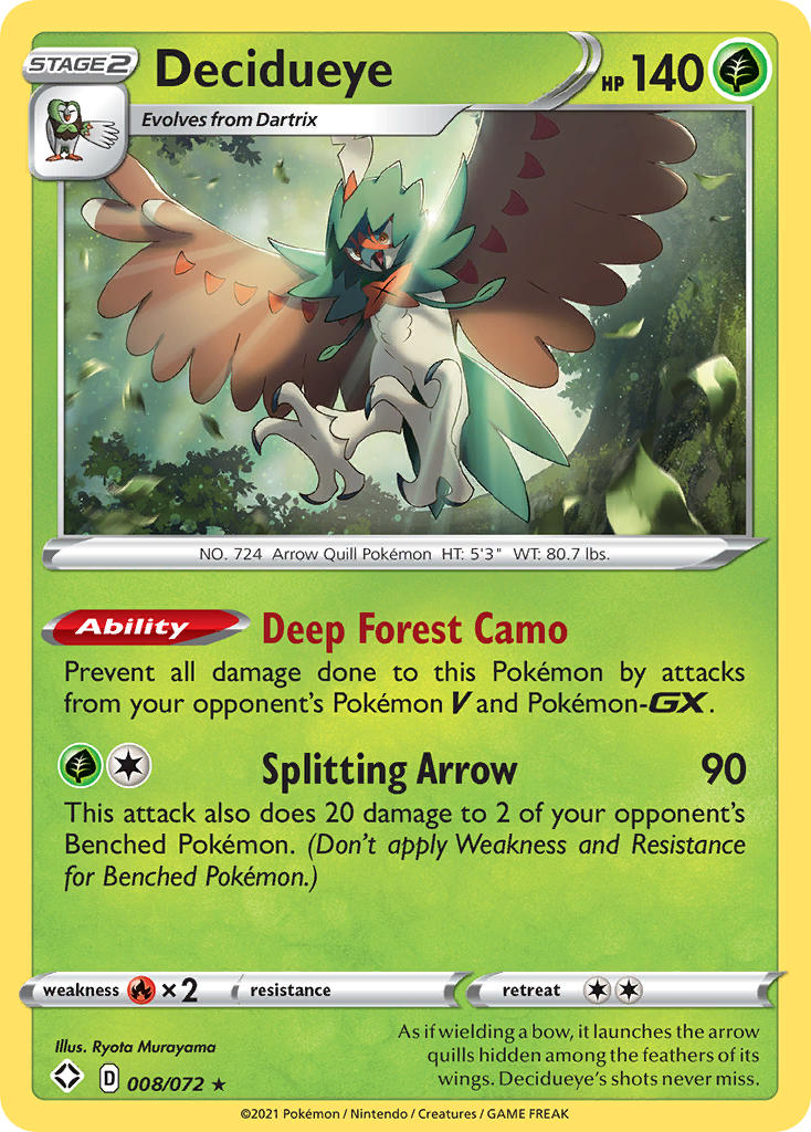 Decidueye (008/072) [Sword & Shield: Shining Fates] - The Mythic Store | 24h Order Processing