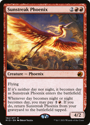 Sunstreak Phoenix (Promo Pack) [Innistrad: Midnight Hunt Promos] - The Mythic Store | 24h Order Processing