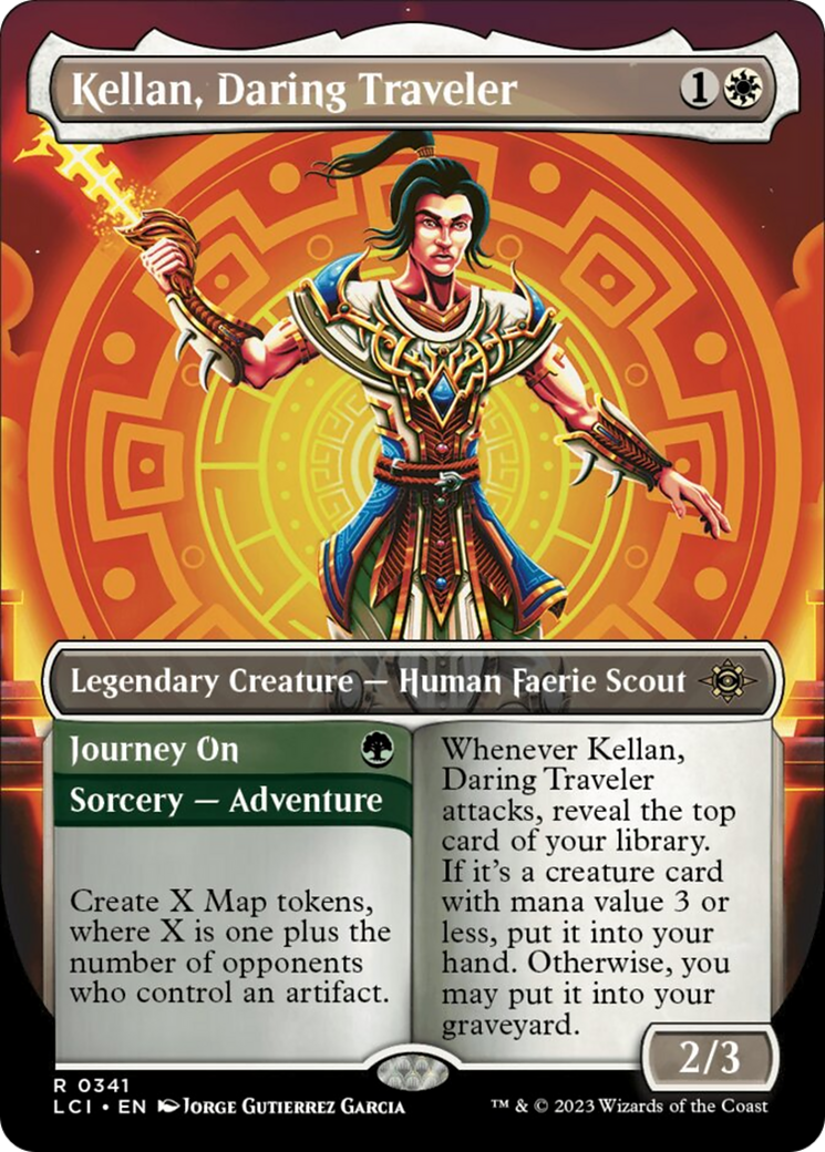 Kellan, Daring Traveler (Borderless) [The Lost Caverns of Ixalan] - The Mythic Store | 24h Order Processing