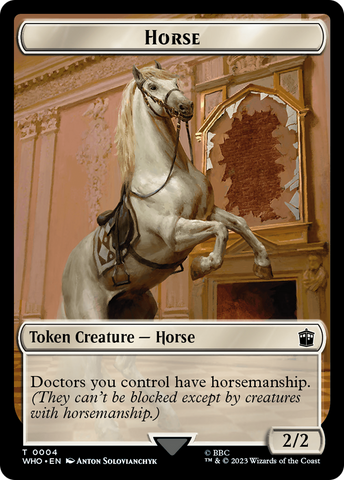 Horse // Clue (0022) Double-Sided Token [Doctor Who Tokens] - The Mythic Store | 24h Order Processing