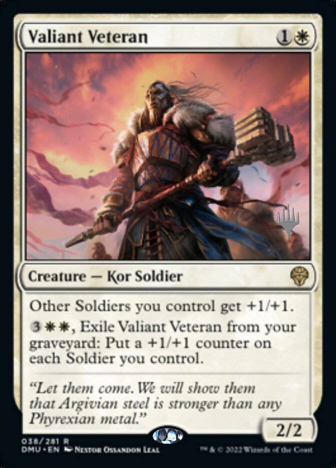 Valiant Veteran (Promo Pack) [Dominaria United Promos] - The Mythic Store | 24h Order Processing