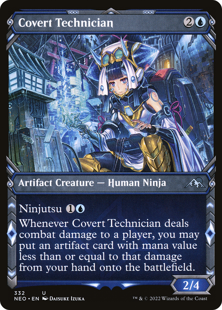 Covert Technician (Showcase Ninja) [Kamigawa: Neon Dynasty] - The Mythic Store | 24h Order Processing