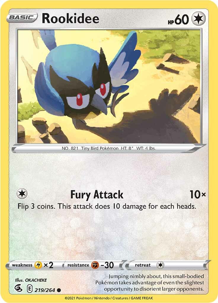Rookidee (219/264) [Sword & Shield: Fusion Strike] - The Mythic Store | 24h Order Processing