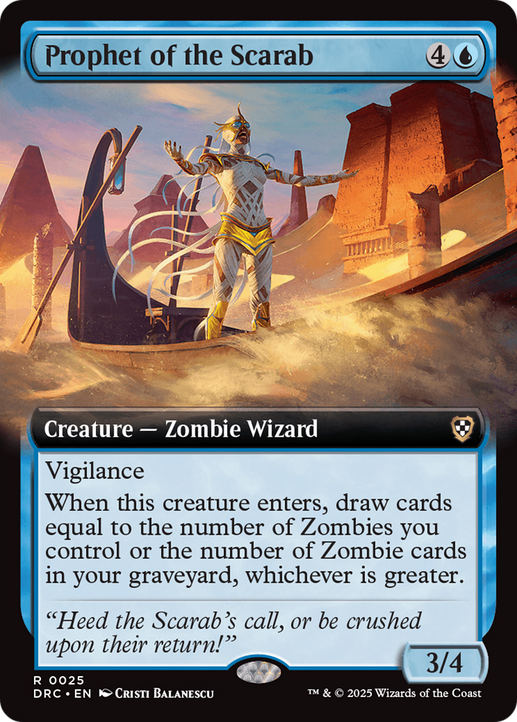 Prophet of the Scarab (Extended Art) [Aetherdrift Commander] - The Mythic Store | 24h Order Processing