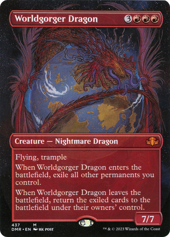 Worldgorger Dragon (Borderless Alternate Art) [Dominaria Remastered] - The Mythic Store | 24h Order Processing