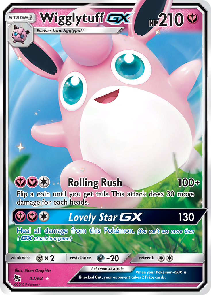 Wigglytuff GX (42/68) [Sun & Moon: Hidden Fates] - The Mythic Store | 24h Order Processing