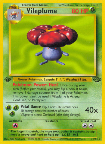 Vileplume (31/64) [Jungle 1st Edition] - The Mythic Store | 24h Order Processing