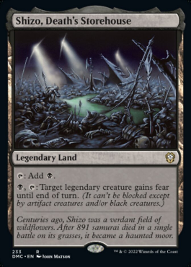 Shizo, Death's Storehouse [Dominaria United Commander] - The Mythic Store | 24h Order Processing