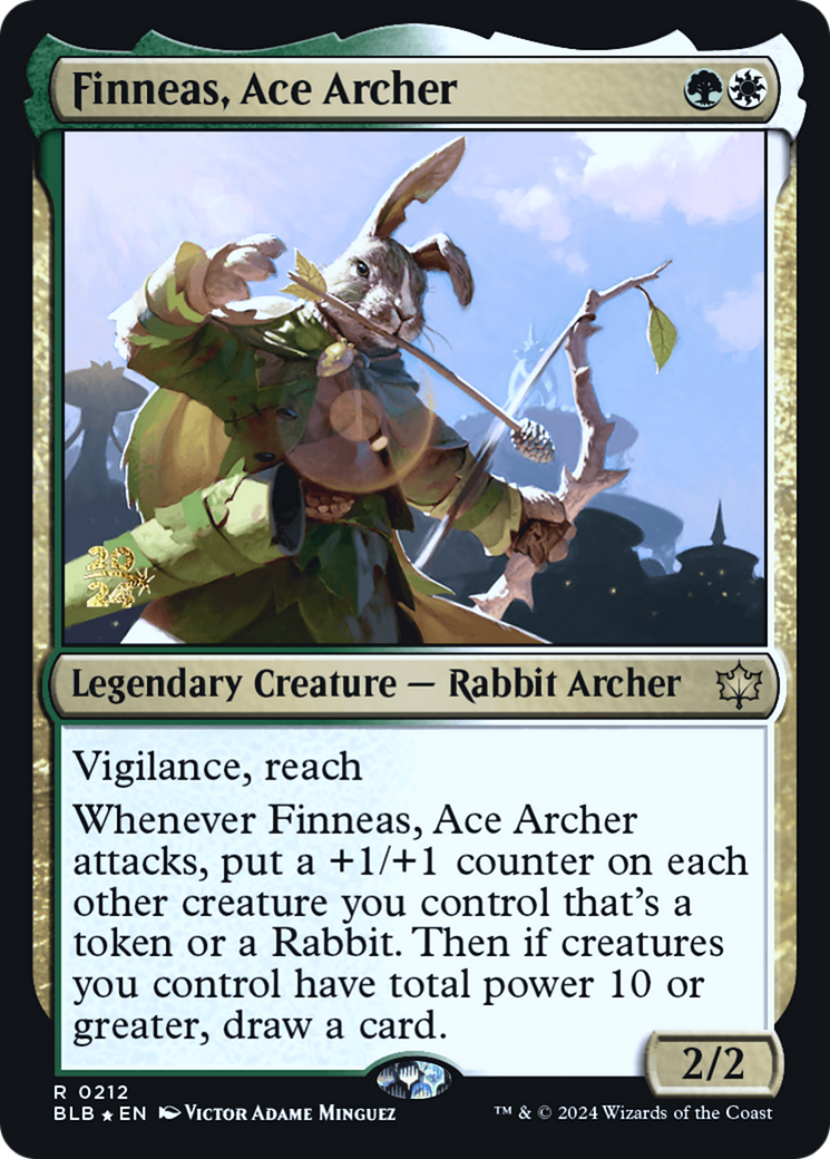 Finneas, Ace Archer [Bloomburrow Prerelease Promos] - The Mythic Store | 24h Order Processing