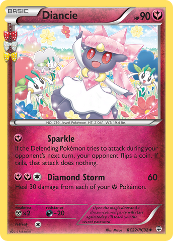 Diancie (RC22/RC32) [XY: Generations] - The Mythic Store | 24h Order Processing