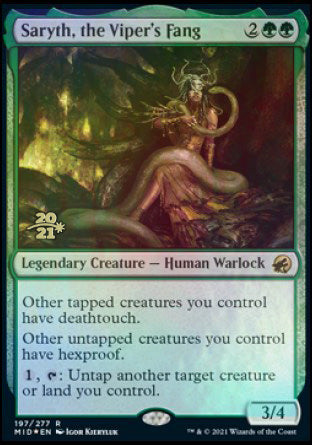Saryth, the Viper's Fang [Innistrad: Midnight Hunt Prerelease Promos] - The Mythic Store | 24h Order Processing