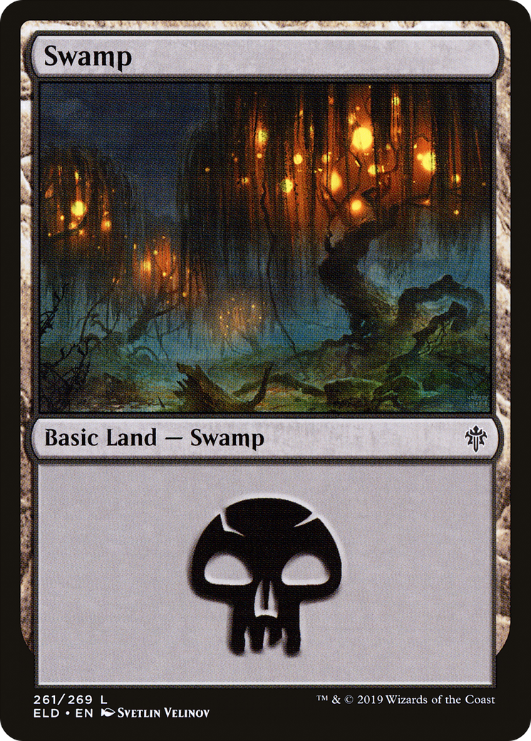 Swamp (261) [Throne of Eldraine] - The Mythic Store | 24h Order Processing