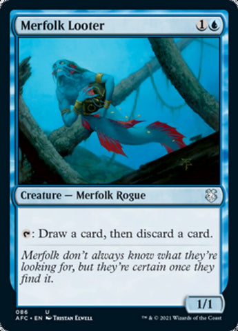 Merfolk Looter [Dungeons & Dragons: Adventures in the Forgotten Realms Commander] - The Mythic Store | 24h Order Processing