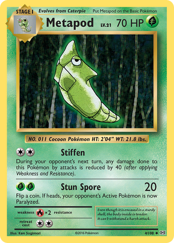 Metapod (4/108) [XY: Evolutions] - The Mythic Store | 24h Order Processing