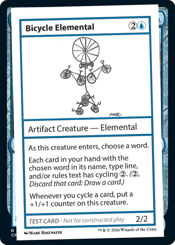 Bicycle Elemental [Mystery Booster Playtest Cards] - The Mythic Store | 24h Order Processing