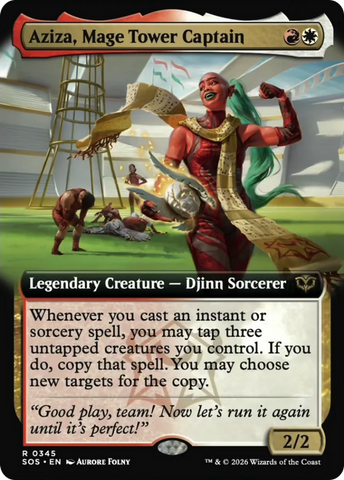 Aziza, Mage Tower Captain (Extended Art) [Secrets of Strixhaven] - The Mythic Store | 24h Order Processing