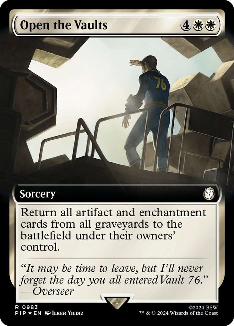 Open the Vaults (Extended Art) (Surge Foil) [Fallout] - The Mythic Store | 24h Order Processing