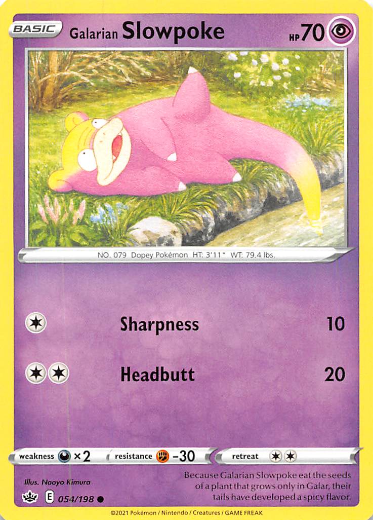 Galarian Slowpoke (054/198) [Sword & Shield: Chilling Reign] - The Mythic Store | 24h Order Processing