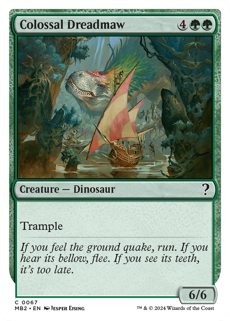 Colossal Dreadmaw (White Border) [Mystery Booster 2] - The Mythic Store | 24h Order Processing