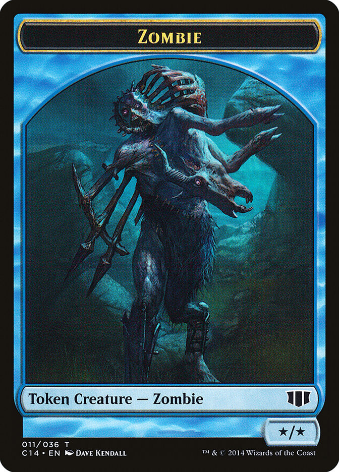 Whale // Zombie (011/036) Double-Sided Token [Commander 2014 Tokens] - The Mythic Store | 24h Order Processing