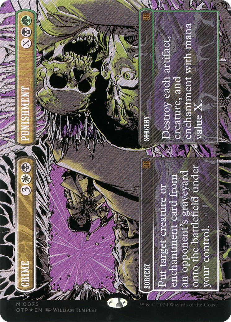 Crime // Punishment (Textured Foil) [Outlaws of Thunder Junction: Breaking News] - The Mythic Store | 24h Order Processing