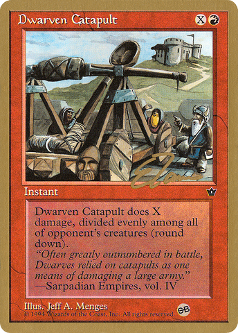 Dwarven Catapult (Eric Tam) (SB) [Pro Tour Collector Set] - The Mythic Store | 24h Order Processing