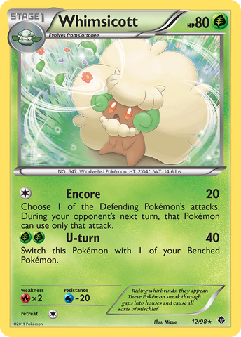 Whimsicott (12/98) [Black & White: Emerging Powers] - The Mythic Store | 24h Order Processing