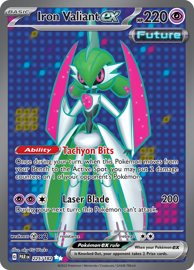 Iron Valiant ex (225/182) [Scarlet & Violet: Paradox Rift] - The Mythic Store | 24h Order Processing
