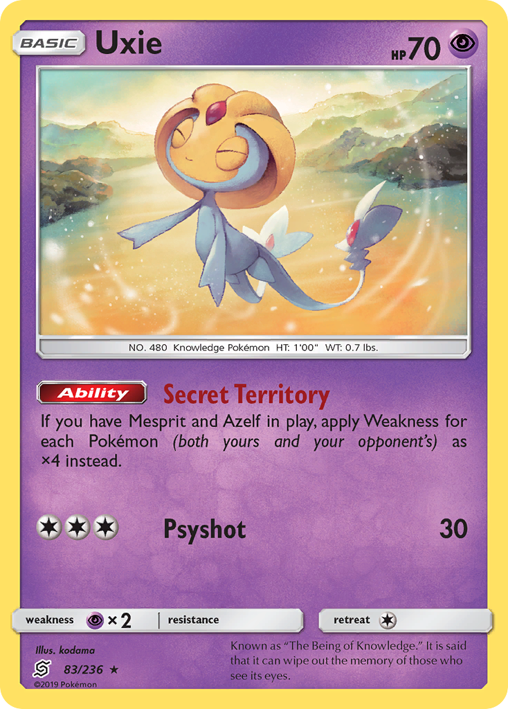 Uxie (83/236) [Sun & Moon: Unified Minds] - The Mythic Store | 24h Order Processing