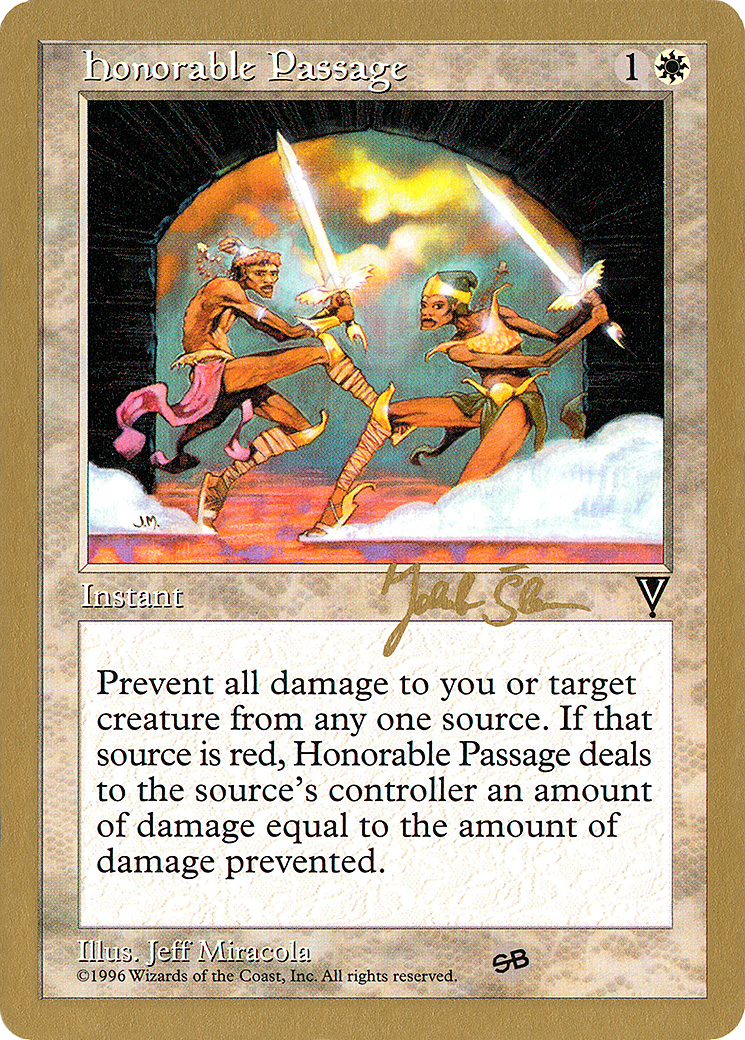Honorable Passage (Jakub Slemr) (SB) [World Championship Decks 1997] - The Mythic Store | 24h Order Processing