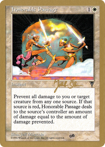 Honorable Passage (Jakub Slemr) (SB) [World Championship Decks 1997] - The Mythic Store | 24h Order Processing